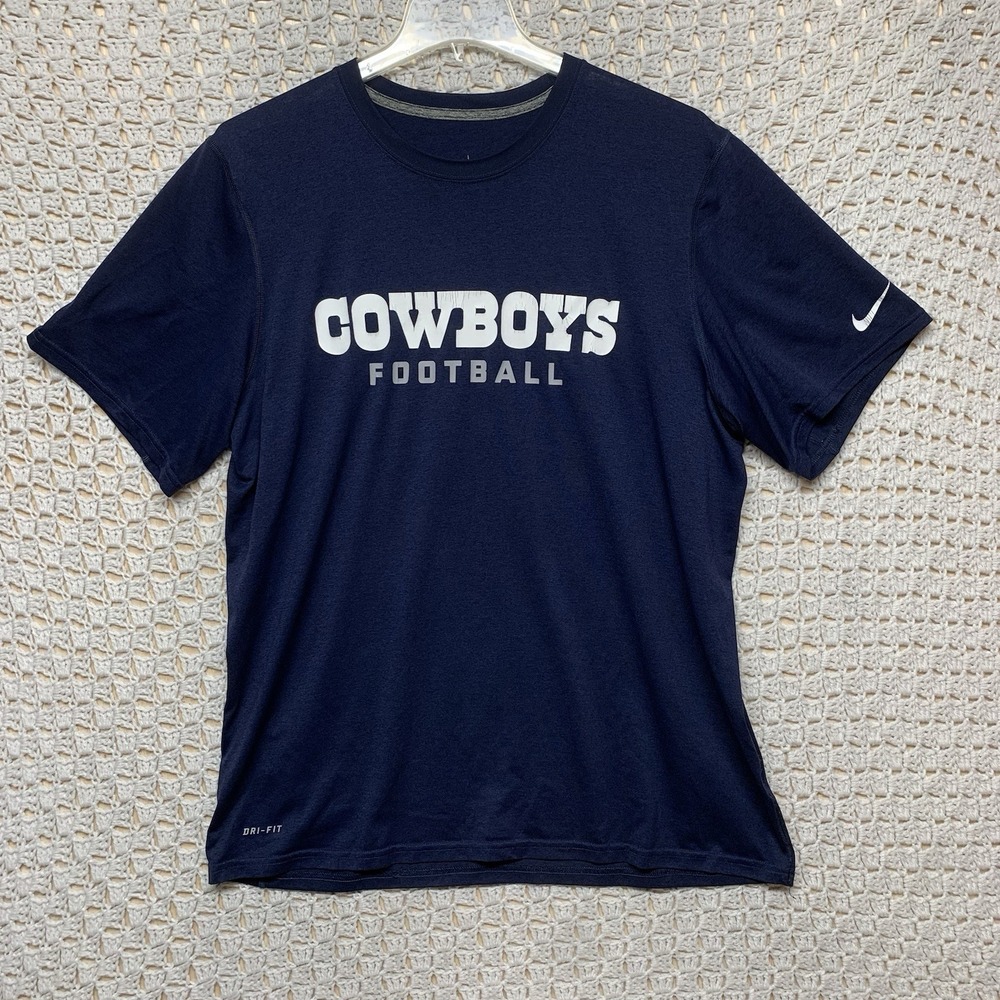 Nike Dallas Cowboys T-Shirt Men XL Blue Football NFL Team‎ Apparel Short Slv